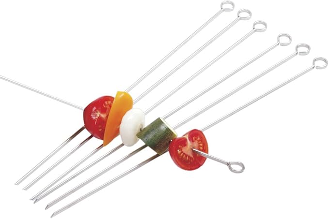 Norpro Stainless Steel 14-inch Skewers, Set of 6