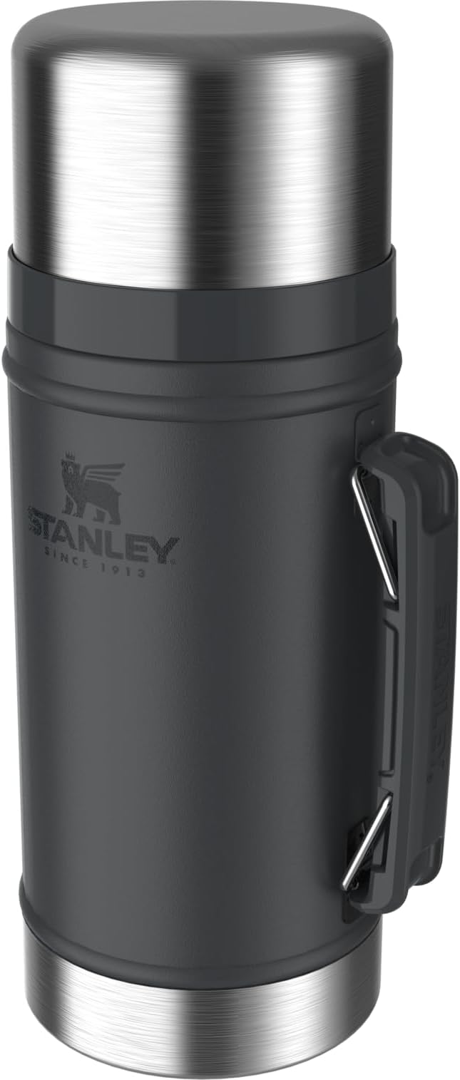 STANLEY Vacuum Insulated Large Food Jar, 18/8 Stainless Steel Food Jar for Cold and Hot Food, Soup Thermos with Leak Proof Lid Doubles as Cup, Wide Mouth Food Thermos