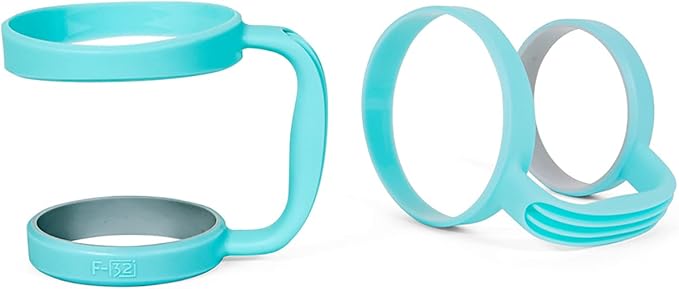 F-32 Handle - 19 COLORS - 40Oz, 30oz or 20oz size available - Compatible with 30 oz YETI and 30 oz. OZARK TRAIL Tumbler Travel Mug (30OZ, SEAFOAM BLUE)