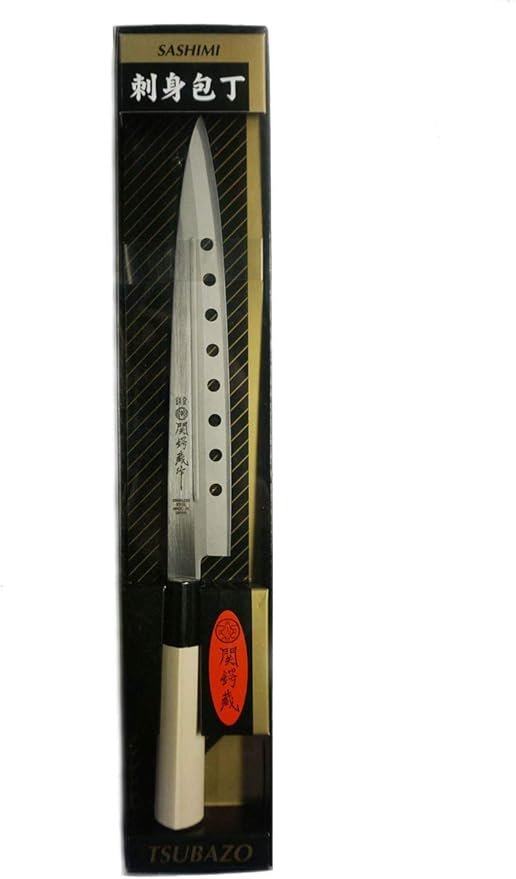 JapanBargain 1551, Non-Stick Yanagiba Sashimi Knife Japanese High Carbon Stainless Steel Sushi Chef Knife Made in Japan, 200mm