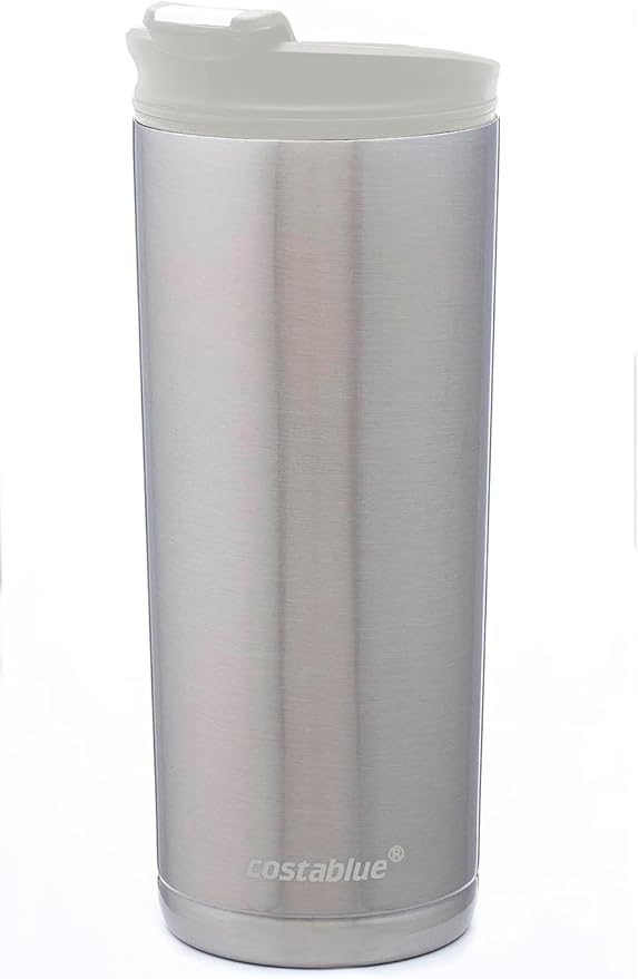 Travel Coffee Mug - 16 Oz. Stainless Steel Insulated Coffee Mug, Leak Proof Tumbler w/Dishwasher Safe Lid, Double Wall Travel Coffee Cup, Reusable Insulated Tumbler for Hot & Cold Beverages…