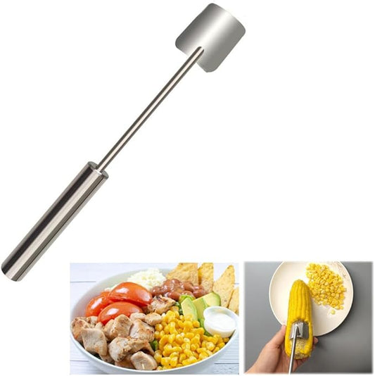Corn Peeler for Corn on the Cob,Long Handle Stainless Steel Corn Cob Stripper Tool,Corn Kernel Remover Tool for Home Kitchen (Peeler)