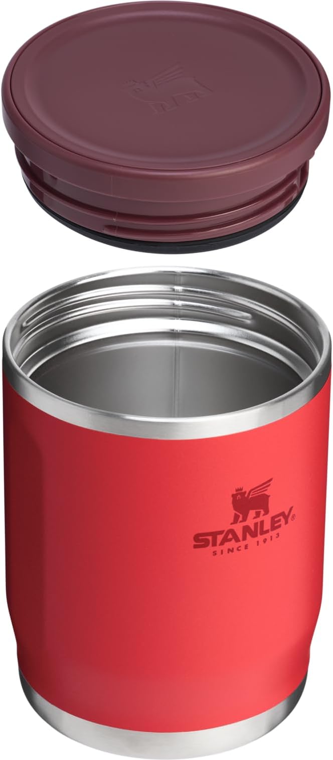 Stanley Adventure To-Go Food Jar | Vacuum Insulated Thermos Food Container | Wide Mouth Screw On Lid | Packable for Travel | Stainless Steel with Leakproof Lid | BPA-Free