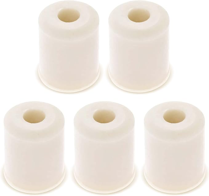 IMPRESA Rubber Feet for Mixer 5-Pack Replacement - Compatible with KitchenAid Stand Mixers 4161530, 9709707, K45SS & K5SS - White Rubber