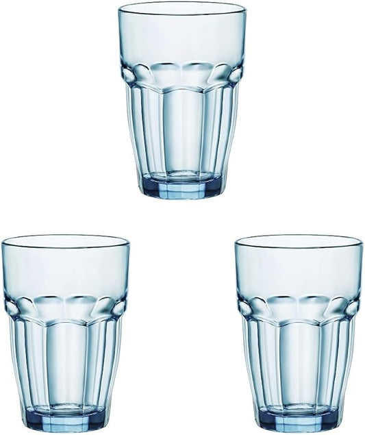 Bormioli Rocco 12.5 oz. Rock Bar Lounge Stackable Long Drink Glass, Ice, Set of 6 (Pack of 3)