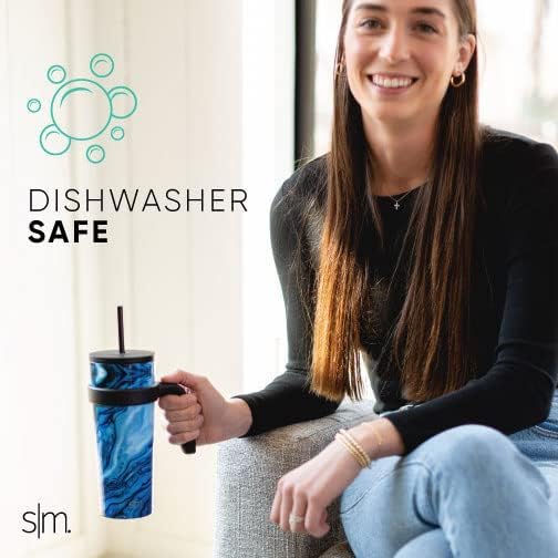 Simple Modern Classic Tumbler Handle | Reusable Handles ONLY Fit Classic Tumbler | Dishwasher Safe & BPA Free Accessory | Classic Collection | Midnight Black