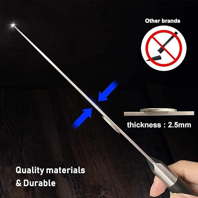 Knife Set, 7-Piece Kitchen Knives Set with Block Professional Stainless Steel Knives Set for Kitchen Damascus Knives Set with Built-in Knife Sharpener for Chef's Family