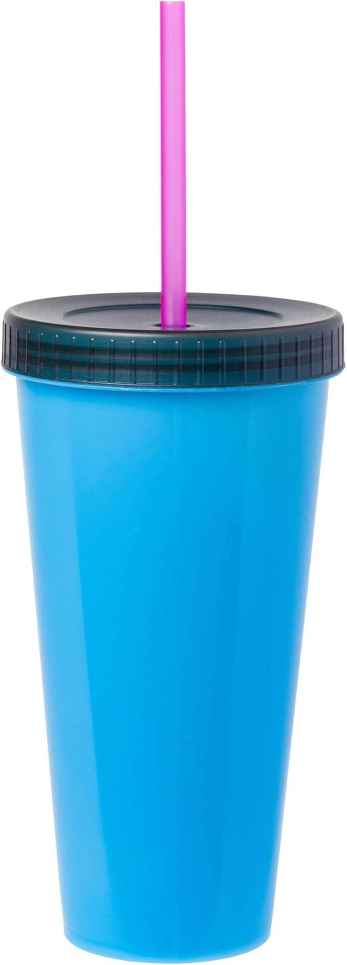 Silver Buffalo Disney Villains 4 pack Color Change Plastic Tumbler Featuring The Evil Queen, Cruella De Vil, Ursula, and Maleficent, 24 Ounces