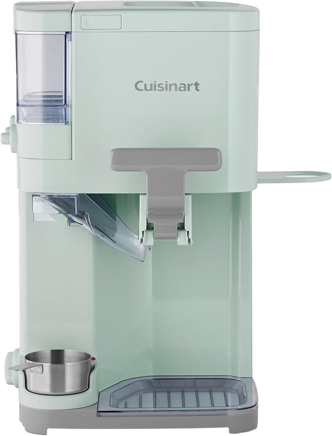 Cuisinart Soft Serve Ice Cream Machine- Mix It In Ice Cream Maker for Frozen Yogurt, Sorbet, Gelato, Drinks 1.5 Quart, (Mint Green, 1.5 Quart)
