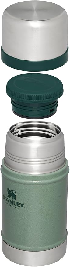 STANLEY Vacuum Insulated Large Food Jar, 18/8 Stainless Steel Food Jar for Cold and Hot Food, Soup Thermos with Leak Proof Lid Doubles as Cup, Wide Mouth Food Thermos