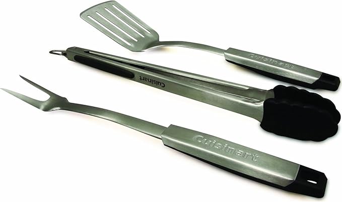 Cuisinart CGS-333 Professional Grill Tool Set (3-Piece),Black and Stainless Steel