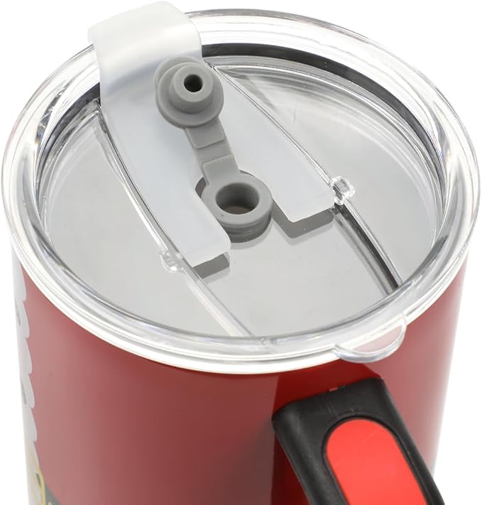 Bioworld Santa Suit Vacuum Insulated 40 Oz. Stainless Steel Tumbler with Reusable Straw & Leak-Proof Lid, Easy Carry Handle for Travel or Home