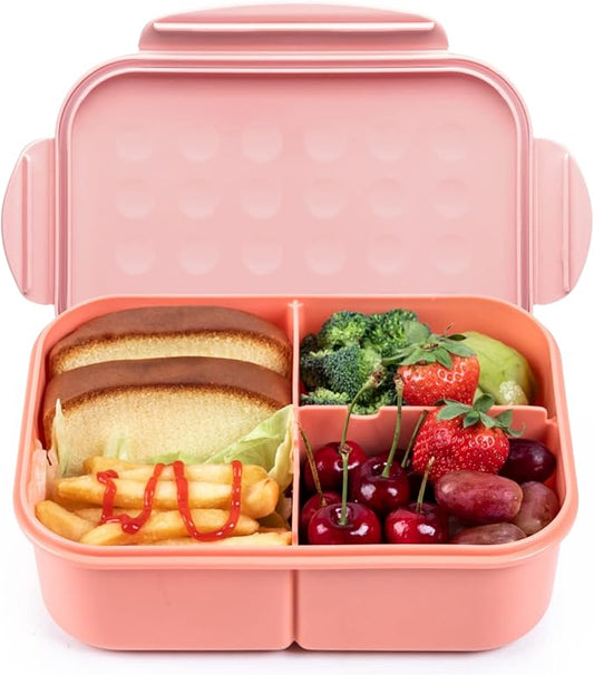 MISS BIG® Bento Box,Bento Box Adult,Lunch Box,Leak Proof Lunch Containers,No BPAs and No Chemical Dyes Bento Lunch Box,Dishwasher and Microwave Safe Lunch Containers for Adults(1900ml Pink)