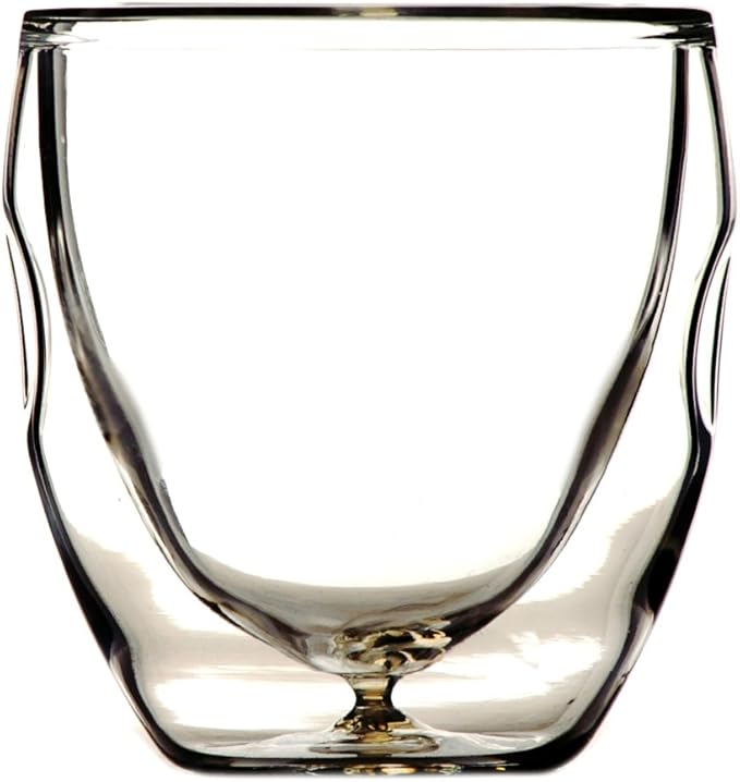 Ozeri Moderna Artisan Series Double Wall Beverage and Espresso Shot Glasses, 2-Ounce, Set of 2