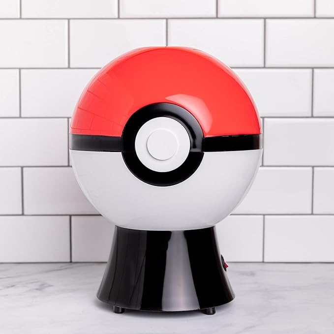 Uncanny Brands Pokemon Poke ball Popcorn Maker- Pokemon Kitchen Appliance