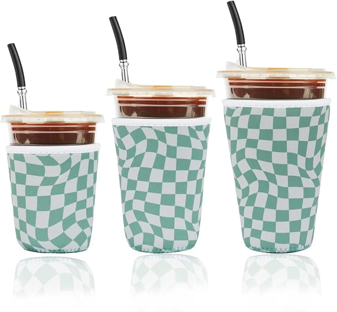 Reusable Insulated Neoprene Iced Coffee Cup Sleeve, Durable Drink Sleeve by Unknown