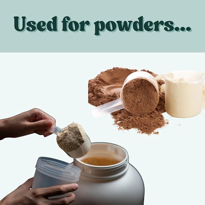 1/3 Cup (80 mL | 2.7 Oz.) Long Handle Scoop for Measuring Coffee, Pet Food, Grains, Protein, Spices and Other Dry Goods (Pack of 100)