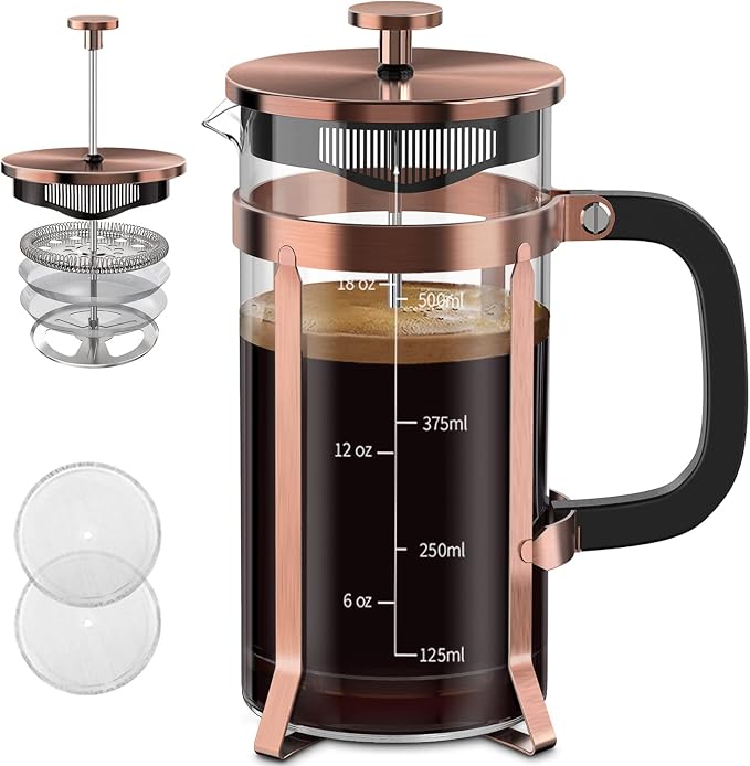 QUQIYSO Coffee Maker 304 Stainless Steel French Press by QUQIYSO-EnjoyWonderfulCoffee