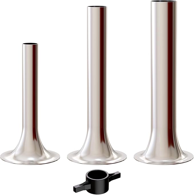 InnoMoon Sausage Stuffer Kit for KitchenAid plastic FGA Food Grinder Attachment, For Kitchen Aid Sausage Attachment, 3 Stainless Steel Stuffing Tubes Plus 1 Retainer Ring
