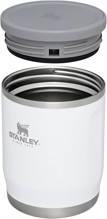 Stanley Adventure To-Go Food Jar | Vacuum Insulated Thermos Food Container | Wide Mouth Screw On Lid | Packable for Travel | Stainless Steel with Leakproof Lid | BPA-Free