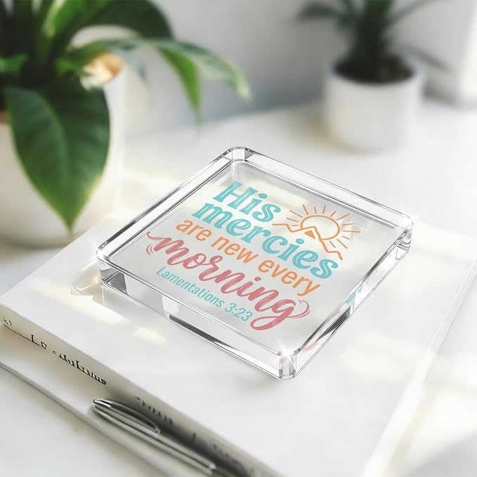 Christian Gifts for Women Desk Decor, Inspirational Religious Decor Acrylic Sign - Image 3