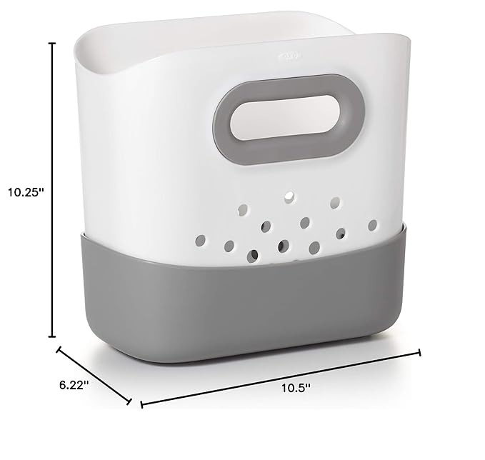 OXO Tot Stand Up Bath Toy Storage – Gray (Pack of 2)