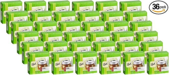 Ball Mason Jar Lids, Regular Mouth, 12 CT (Pack of 36)