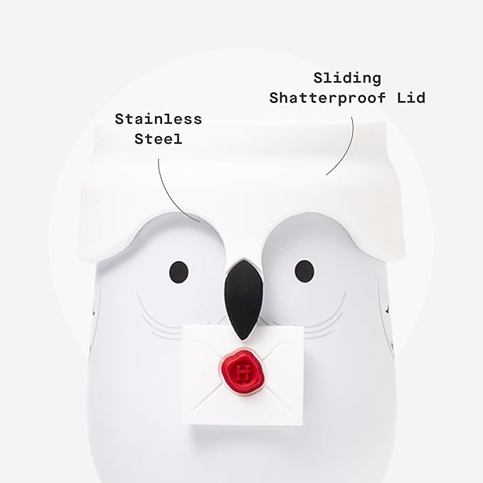 Corkcicle Stemless Insulated Wine Glass Tumbler - Keeps Beverages Cold 6 Hours & Hot 3 Hours - Stainless Steel - Easy-Grip - Summer Drinkware Gift - Keeps Drinks Ice Cold - 12 oz - Hedwig