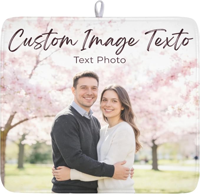 Custom Personalized Dish Drying Mat by Sweetshow
