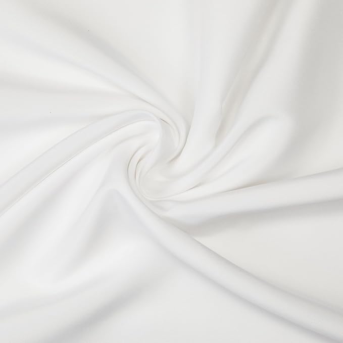 Gee Di Moda Rectangle Tablecloth - 60 x 126 Inch White Table Cloth for 8 Foot Rectangle Table - Heavy Duty Washable Fabric - for 8 Ft Buffet Table, Holiday Party, Dinner, Wedding & Baby Shower