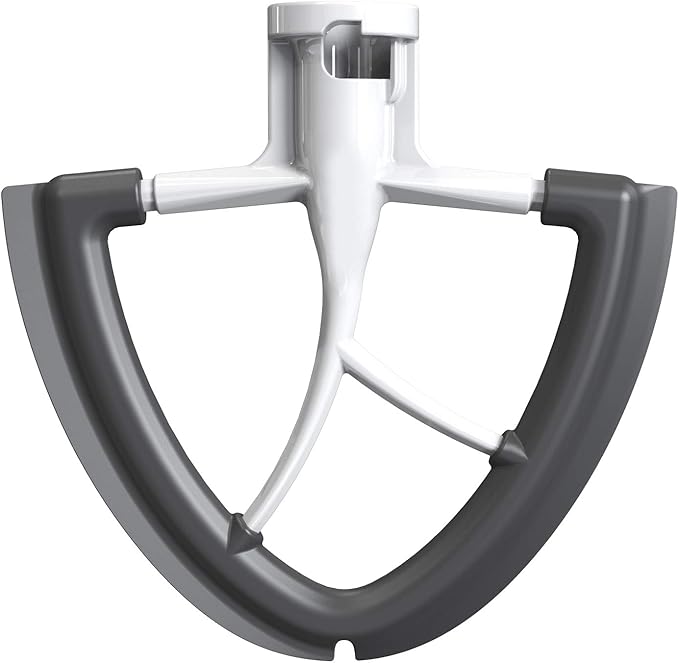 Flex Edge Beater for KitchenAid Mixer, 4.5-5 Quart for Kitchenaid Mixer Attachments, Fits Tilt-Head for Kitchenaid Paddle with Scraper for Kitchen Aid Accessories and Attachments by HOZODO