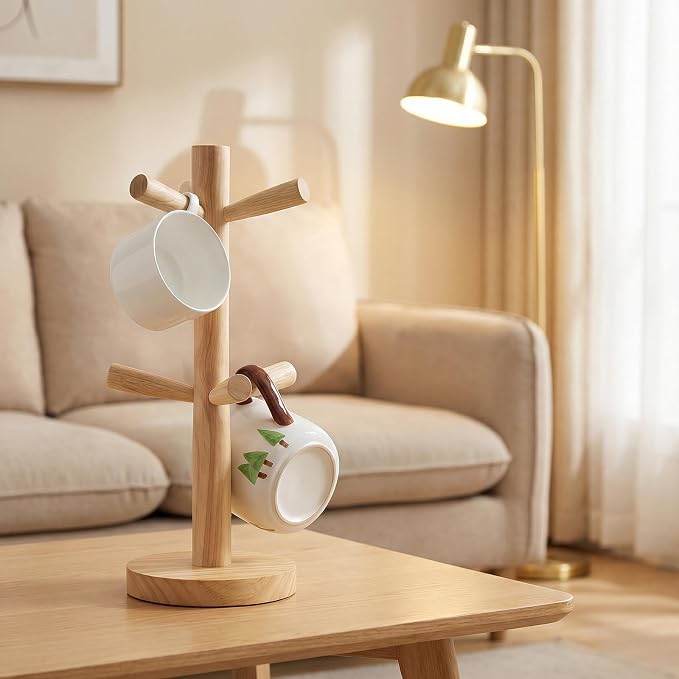 Elandy Wooden Mug Holder Tree - Image 5
