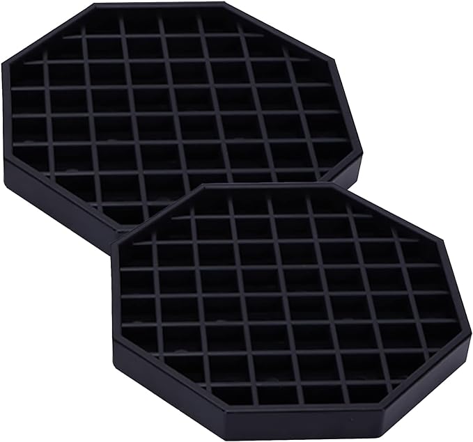 Drip Trays 6" Coffee Countertop Octagon Drip Tray Black Plastic Coffee Drip Tray by HappyReunion
