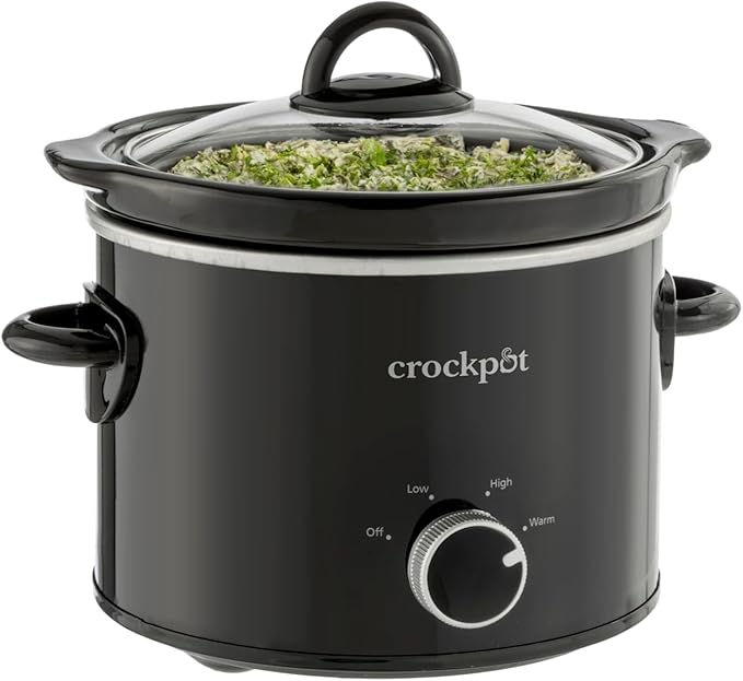 Crockpot 2-Quart Classic Slow Cooker Small Slow Cooker Black