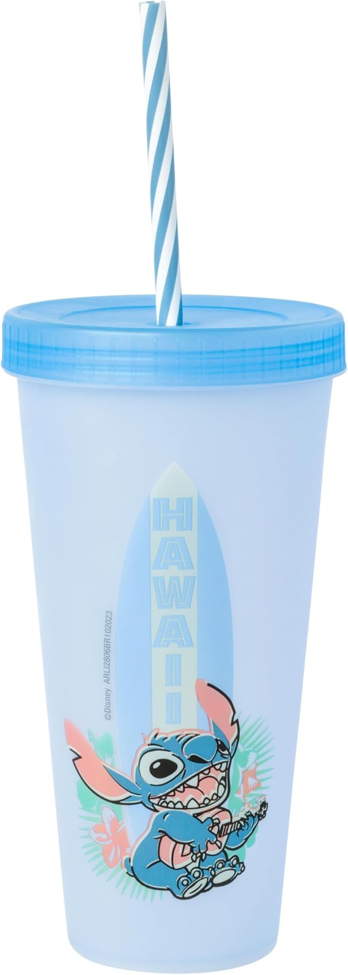 Silver Buffalo Disney Lilo and Stitch 4 Pack Color Changing Plastic Tumbler Set Featuring Stitch, 24 Ounces (Pack of 12)