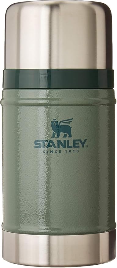 STANLEY Vacuum Insulated Large Food Jar, 18/8 Stainless Steel Food Jar for Cold and Hot Food, Soup Thermos with Leak Proof Lid Doubles as Cup, Wide Mouth Food Thermos