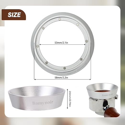 Magnetic 54mm dosing Funnel Compatible - 20mm Anodized with 8 Neodymium - Image 2