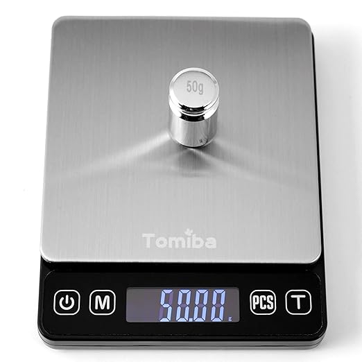 500g Precision Digital Pocket Scale, 0.01g Resolution, Includes a Calibration Weight