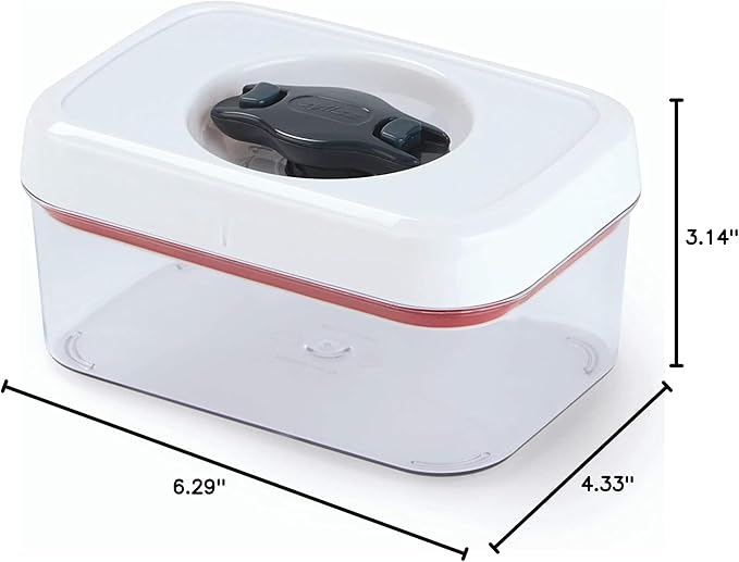 Zyliss Twist & Seal .5 Qt Storage Container - Dishwasher-Safe, BPA-Free Food Storage Container for Kitchen and Pantry Organization - Perfect for Flour, Rice, Pasta, Dog Food, or Cat Food
