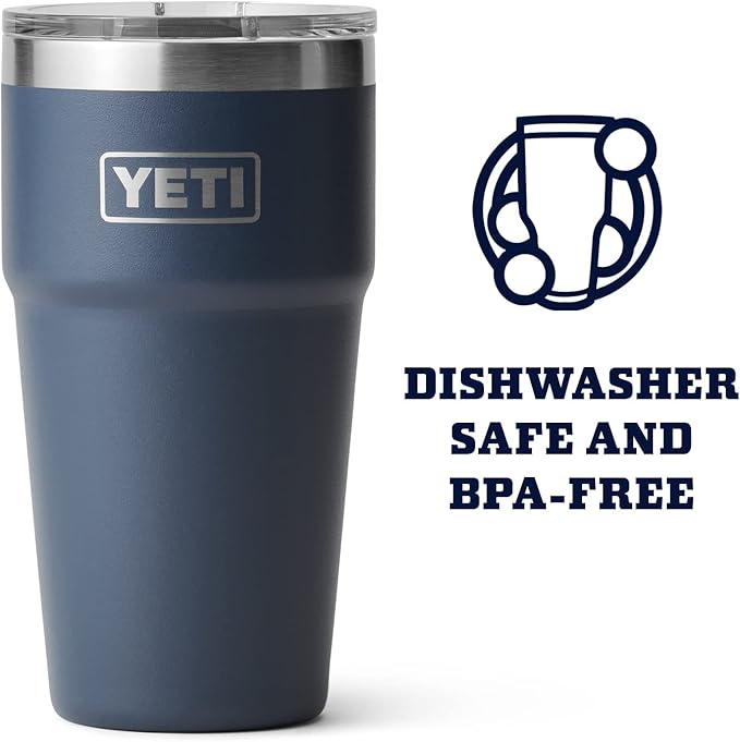 YETI Rambler Stackable Pint, Vacuum Insulated, Stainless Steel with MagSlider Lid