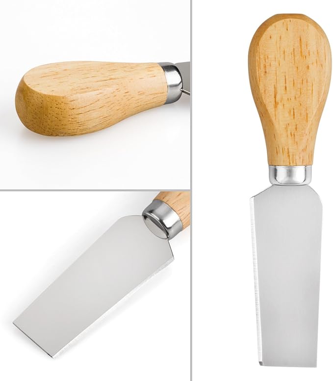 Cheese Knives Set of 8-2 Cheese Knife, 2 Cheese Fork, 2 Cheese Slicer, 2 Butter Knife – Premium Mini Stainless Steel Cheese Knives - Cheese Knife Set for Charcuterie Board