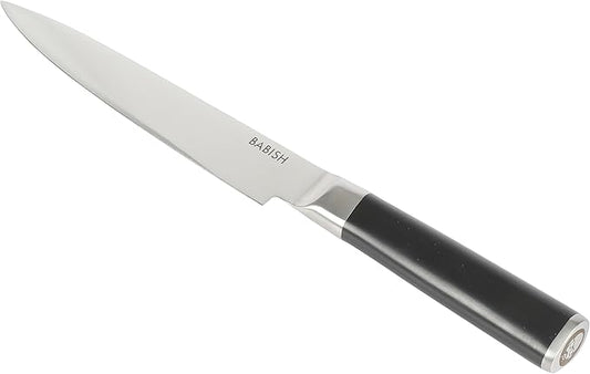 Babish 8-Inch Forged Carving Knife – High-Carbon 1.4116 German Steel Full Tang Kitchen Knife for Precision Meat and Poultry Slicing