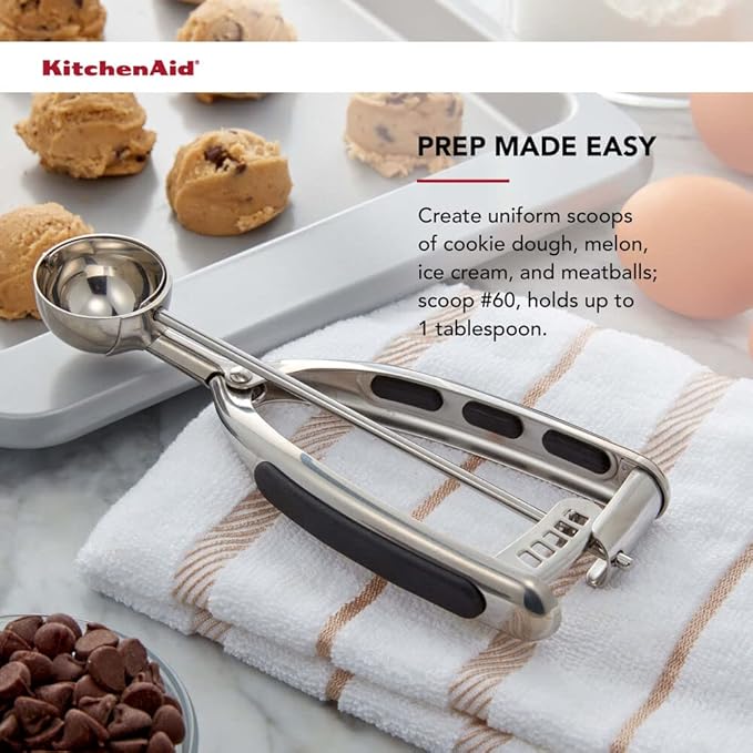 KitchenAid Cookie Dough Scoop Set, Set Of 3, Black