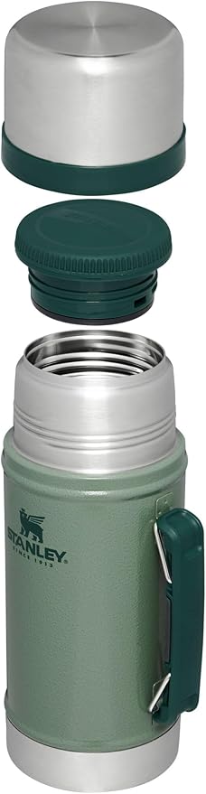STANLEY Vacuum Insulated Large Food Jar, 18/8 Stainless Steel Food Jar for Cold and Hot Food, Soup Thermos with Leak Proof Lid Doubles as Cup, Wide Mouth Food Thermos