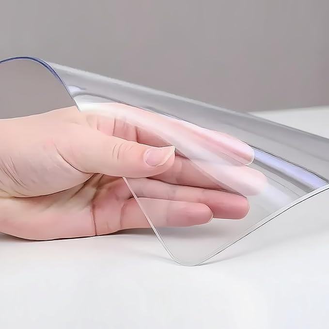 Clear Table Protector 40 x 60 Inch, 1.9mm Thick Waterproof PVC Plastic Table Cover, Durable Table Pad for Dining Room, Kitchen, Writing Desk, and Coffee Tables