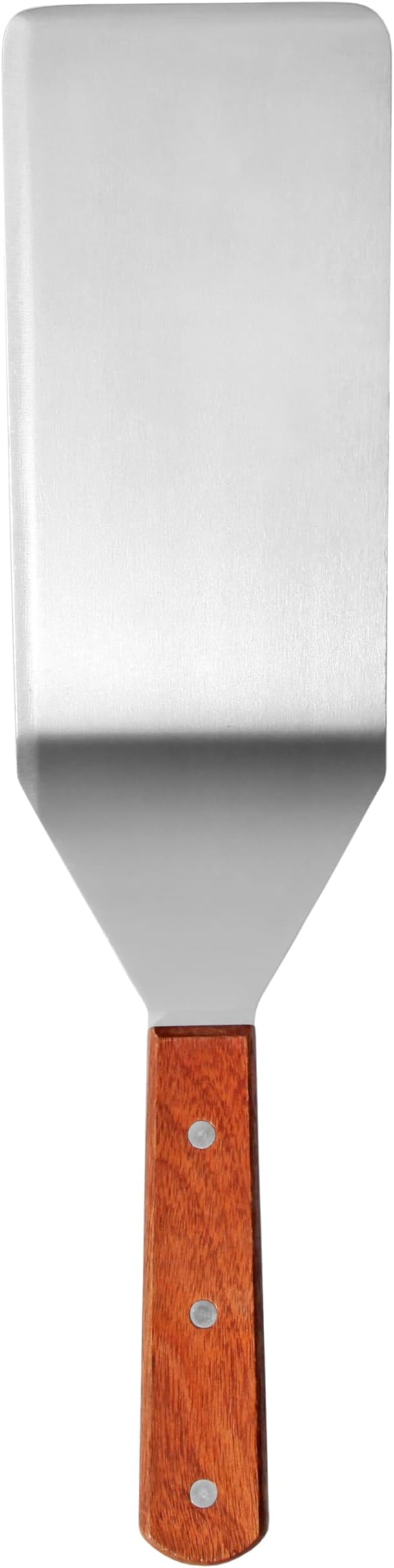 New Star Foodservice 36350 Wood Handle Extra Large Grill Turner/Spatula with Cutting Edge and 4-Inch Wide Blade, 16-Inch