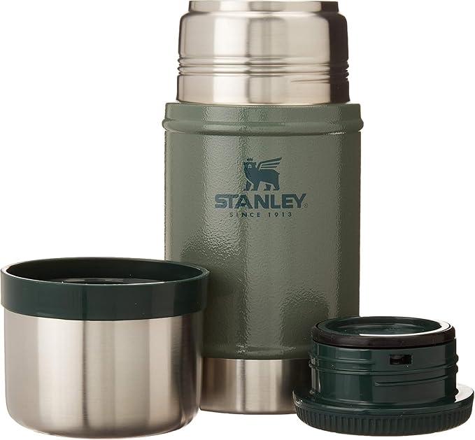 STANLEY Vacuum Insulated Large Food Jar, 18/8 Stainless Steel Food Jar for Cold and Hot Food, Soup Thermos with Leak Proof Lid Doubles as Cup, Wide Mouth Food Thermos