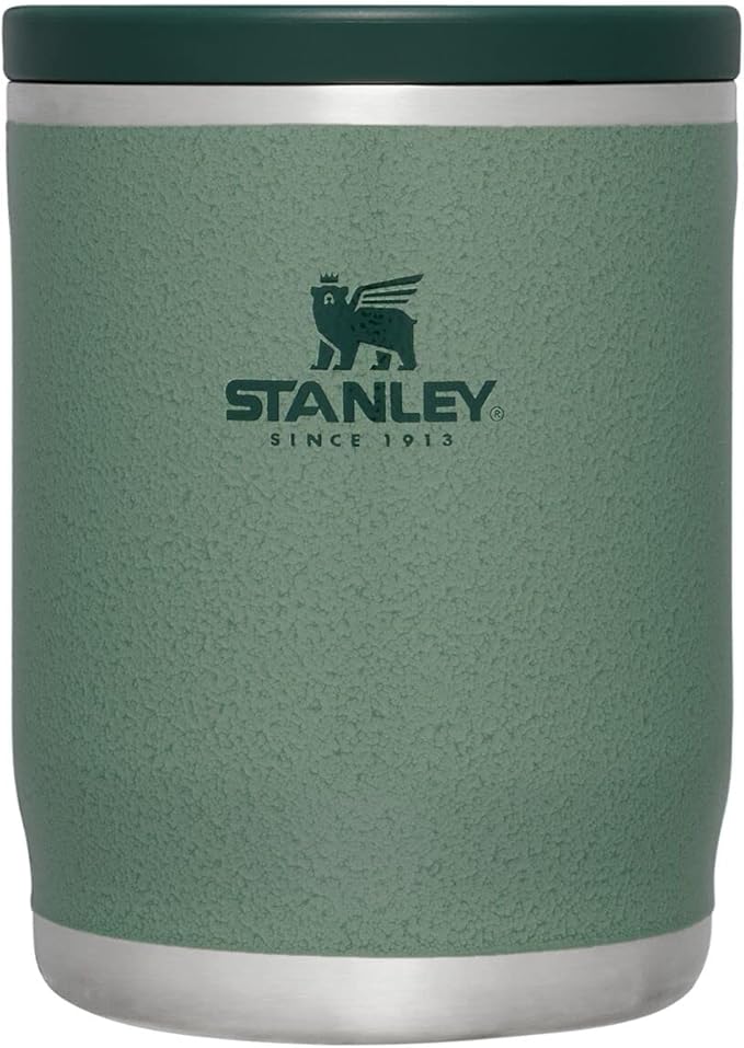 Stanley Adventure To-Go Food Jar | Vacuum Insulated Thermos Food Container | Wide Mouth Screw On Lid | Packable for Travel | Stainless Steel with Leakproof Lid | BPA-Free