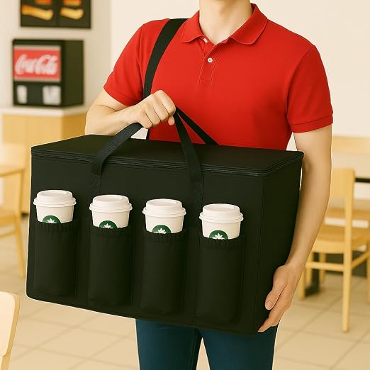 Extra Insulated Food Delivery Bag Cooler Bags Keep Food Warm Catering Therma - Image 4