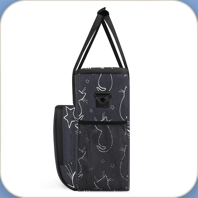 cat animal cartoon Coffee Maker Carring Bag Travel Carrying Storage Tote Bag - Image 4